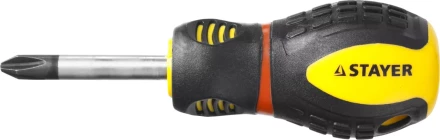 Отвертка STAYER &quot;PROFESSIONAL&quot; &quot;PROTech&quot;, двухкомп рукоятка, намагниченная, Cr-Mo, PH2x38мм 25132-2-38_z02 купить в Нягани