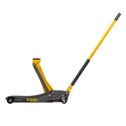 Домкрат гидравлический подкатной Denzel 51251, 3,8 т, 110-580 мм, быстрый подъем, низкий подхват, проф. купить в Нягани