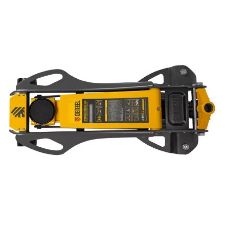 Домкрат гидравлический подкатной Denzel 51251, 3,8 т, 110-580 мм, быстрый подъем, низкий подхват, проф. купить в Нягани