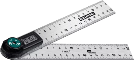 Транспортир-угломер ЗУБР из нержавеющей стали, многофункциональный, нониусный 34682 купить в Нягани