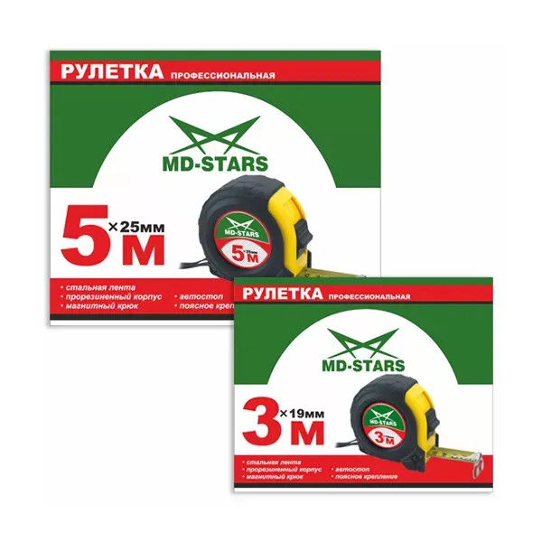 Рулетка измерительная MD-STARS 56-3019 купить в Нягани