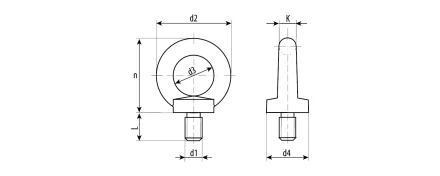 Рым-болты DIN 580 карточка серия Без серии купить в Нягани