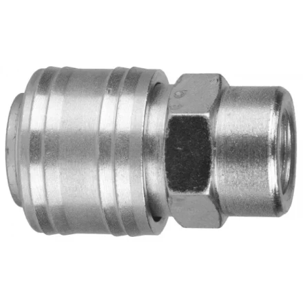 Переходник KRAFTOOL &quot;EXPERT QUALITAT&quot; для пневмоинструмента, резьба 1/4&quot; &quot;мама&quot;- быстросъемное соединение &quot;мама&quot; 6593 купить в Нягани