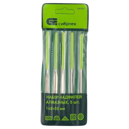 Набор надфилей алмазных 140х50х3 5 штук МТХ 158309 купить в Нягани