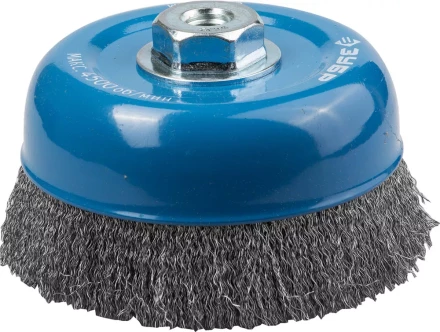 ЗУБР &quot;ПРОФЕССИОНАЛ&quot;. Щетка чашечная для УШМ, витая стальная проволока 0,3мм, 150ммхМ14 35261-150_z02 купить в Нягани