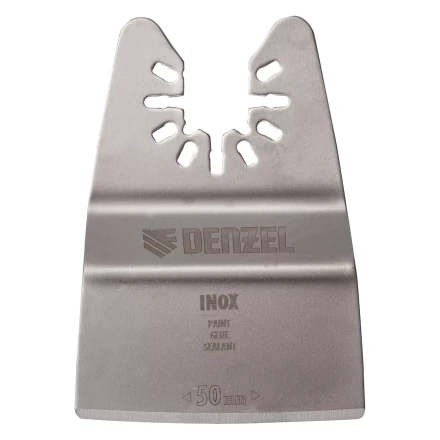 Насадка для МФИ шабер полукруг, Inox, для снятия краски и др., ширина 50 мм, длина общая 74 мм, ступенчатый Denzel 782317 купить в Нягани