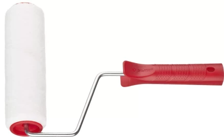 Валик ЗУБР &quot;МАСТЕР&quot; &quot;ВЕЛЮР-АКВА&quot;, полиэстер, для водорастворимых акриловых лаков, ворс 4мм, ручка 6мм, d=40/180мм 03537-18 купить в Нягани