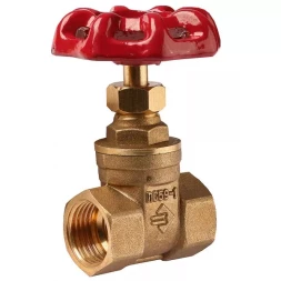 Задвижка ЗУБР клиновая латунная, 3/4" 51212-3/4