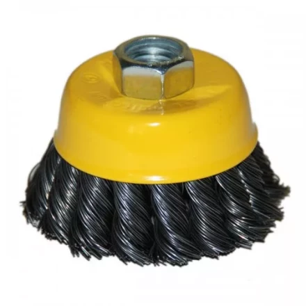 Щетка для УШМ М14/65 мм чашечная сталь витая Энкор 51536 купить в Нягани