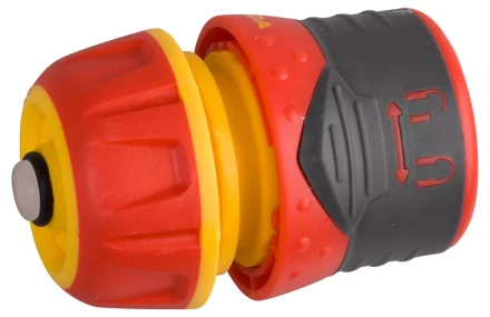 Соединитель GRINDA &quot;Premium&quot; с автостопом и запирающим механизмом, пластмассовый с TPR, 1/2&quot; 8-426431 купить в Нягани