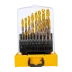 Набор сверл по металлу Denzel 723008, 1-10 мм, Р6М5К8-TiN, Golden Tip, 19 шт купить в Нягани