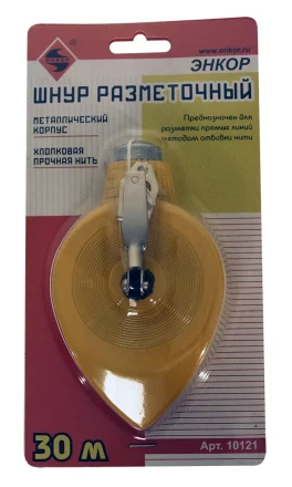Шнур разметочный металлический корпус 30 м Энкор 10121 купить в Нягани