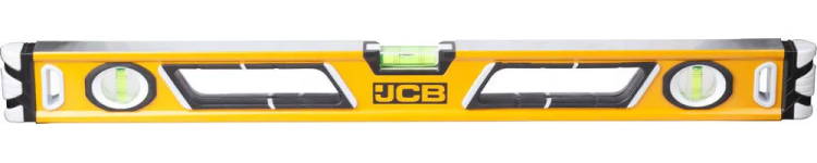 Уровень JCB коробчатый, магнитный, 2 фрезерованные базовые поверхности, 3 ампулы, крашенный, с ручками, 0,5мм/м, 60см JBL003 купить в Нягани