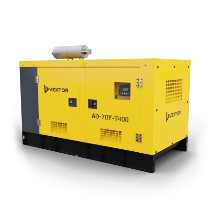 Дизельный генератор Vektor AD-70Y-T400 в шумозащитном кожухе с АВР купить в Нягани