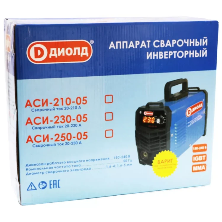 Аппарат сварочный инверторный Диолд АСИ 210-05 купить в Нягани