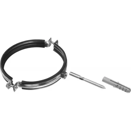 ЗУБР &quot;МАСТЕР&quot;. Хомут трубный с гайкой, оцинкованный, в комплекте с сантехнической шпилькой и дюбелем, 5&quot;, 1шт 37866-138-144 купить в Нягани