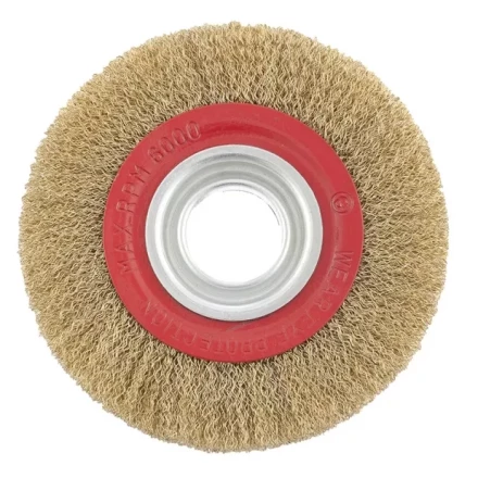 Щетка для точила 150 мм посадка 32 мм плоская латунированная витая проволока MTX 74660 купить в Нягани