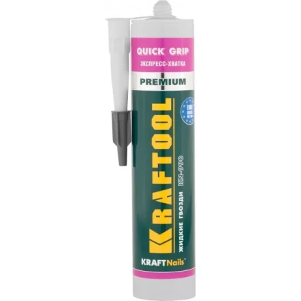 Клей монтажный KRAFTOOL KraftNails Premium KN-990, экспресс хватка, 310мл 41347 купить в Нягани