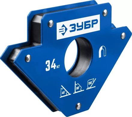 ЗУБР УМ-3, 34 кг, угольник магнитный для сварочных работ, Профессионал (40050-34) купить в Нягани