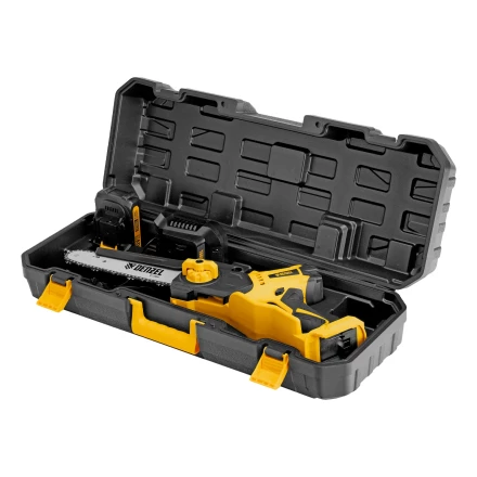 Цепная мини-пила аккумуляторная бесщет., СCS-200BL, шина 200 мм, Li-Ion, 20 В, // Denzel 58653 купить в Нягани