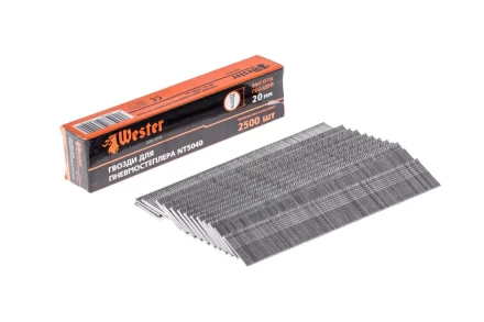 Гвозди для степлера WESTER 826-014 1 х 1.25 х 20 мм 2500 шт. купить в Нягани