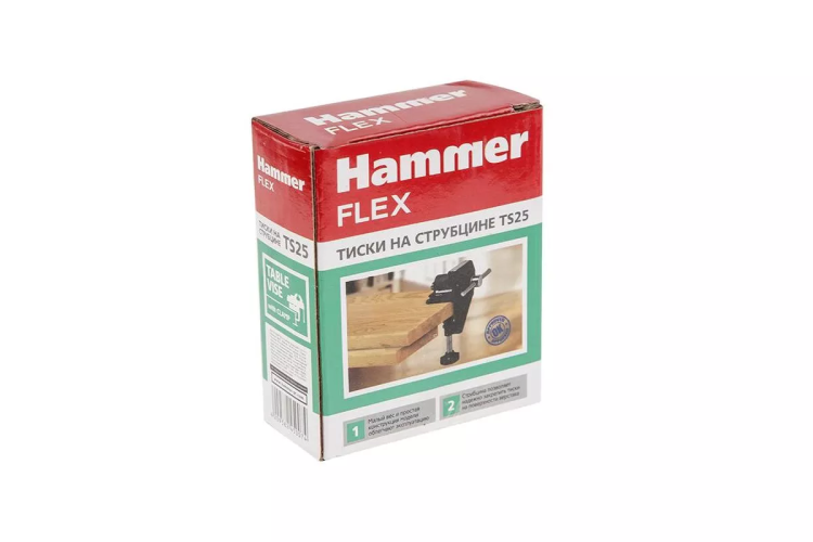 Тиски слесарные HAMMER TS40 на струбцине купить в Нягани