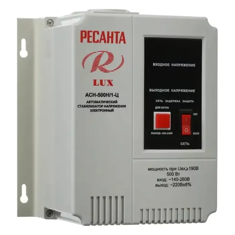 Стабилизатор напряжения Ресанта АСН-500Н/1-Ц LUX 63/6/39 купить в Нягани