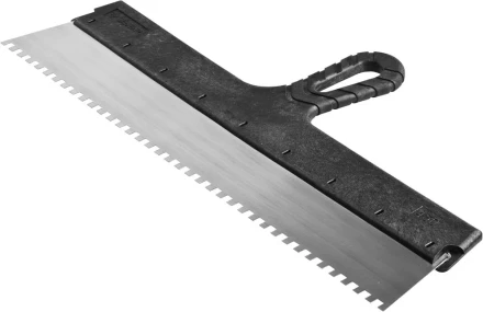Шпатель ЗУБР &quot;СТАНДАРТ&quot; фасадный, стальное полотно, 450мм, зуб 6х6 10053-45 купить в Нягани