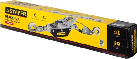 Лебедка STAYER &quot;MAXPull&quot; рычажная, тросовая, 4т/3м 4310-4 купить в Нягани