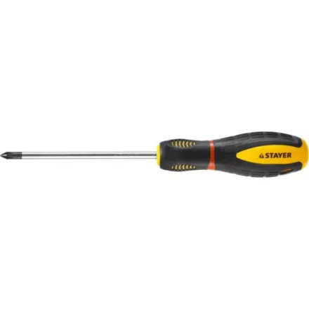 Отвертка STAYER &quot;PROFI&quot; &quot;PROTech&quot;, двухкомп рукоятка, намагниченная, Cr-Mo, PH1x100мм 25132-1-10_z02 купить в Нягани