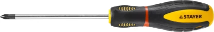 Отвертка STAYER &quot;PROFI&quot; &quot;PROTech&quot;, двухкомп рукоятка, намагниченная, Cr-Mo, PH1x100мм 25132-1-10_z02 купить в Нягани