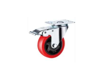 Колесо поворотное усиленное полиуретан SCBM 93 75 мм с тормозом 1027248 купить в Нягани