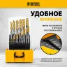 Набор сверл по металлу Denzel 723009, 1-13 мм, Р6М5-TiN, Golden Tip, 25 шт купить в Нягани