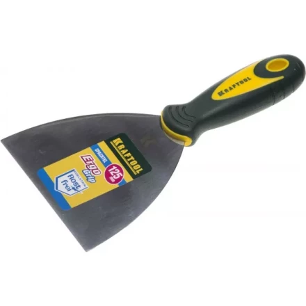 Шпательная лопатка KRAFTOOL с 2-компонент ручк, профилиров нержав полотно, 125мм 10035-125 купить в Нягани