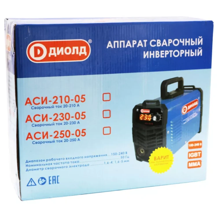 Аппарат сварочный инверторный Диолд АСИ 230-05 купить в Нягани