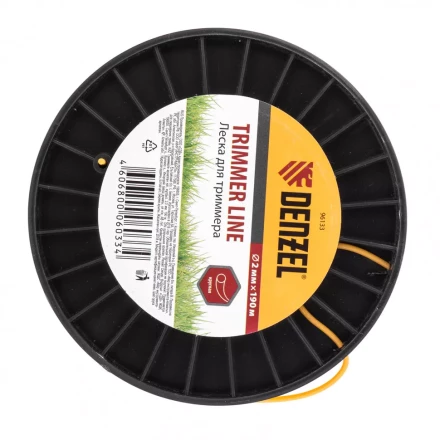 Леска для триммера круглая  2,0 мм 190 м на Din катушке Россия Denzel 96133 купить в Нягани