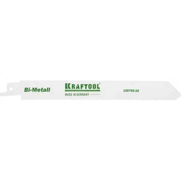 Полотно KRAFTOOL "INDUSTRIE QUALITAT", S1122EF, для эл/ножовки, Bi-Metall, по металлу, шаг 1,4мм, 180мм 159755-18 купить в Нягани