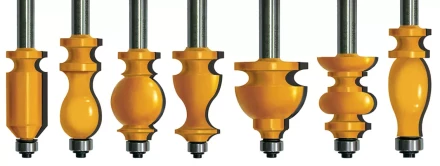 Набор фрез кромочных фигурных хвостовик 12 мм 7 штук 46614 купить в Нягани