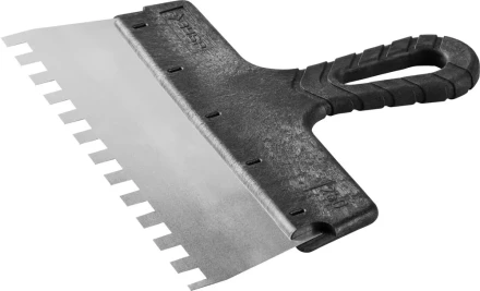 Шпатель ЗУБР &quot;МАСТЕР&quot; ФАСАДНЫЙ, нержавеющее полотно, 250мм, зуб 10х10мм 10078-25-10 купить в Нягани