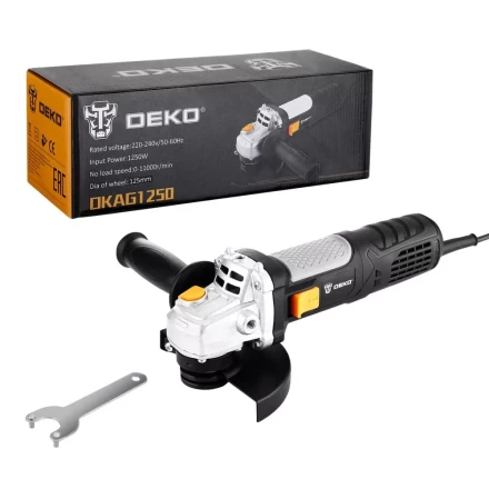 Углошлифовальная машина УШМ DEKO DKAG1250, 063-4174 купить в Нягани