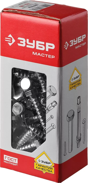 Шурупы ЗУБР "МАСТЕР" с шестигранной головкой, оцинкованные, 8x40мм, 80шт 4-300451-08-040 купить в Нягани
