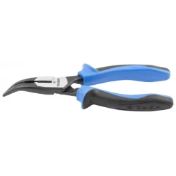 Тонкогубцы ЗУБР "ПРОФЕССИОНАЛ" "ТИТАН" изогнутые, двухкомп рукоятка, увелич передаточное усилие, повышенная износост, 160 мм 2207-4-16