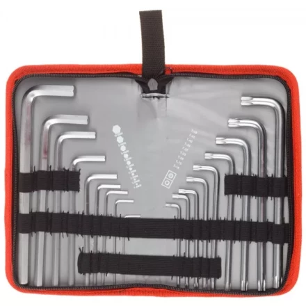 Набор ключей имбусовых ЗУБР &quot;МАСТЕР&quot;Cr-V,нейлон чехол,HEX 1,5-10 мм длинные 9 шт,TORX Т10-Т50  длинные 9 шт 27463-H18 купить в Нягани