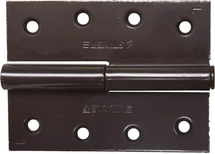 Петля дверная STAYER &quot;MASTER&quot; разъемная, цвет коричневый, левая, 100мм 37613-100-3L купить в Нягани