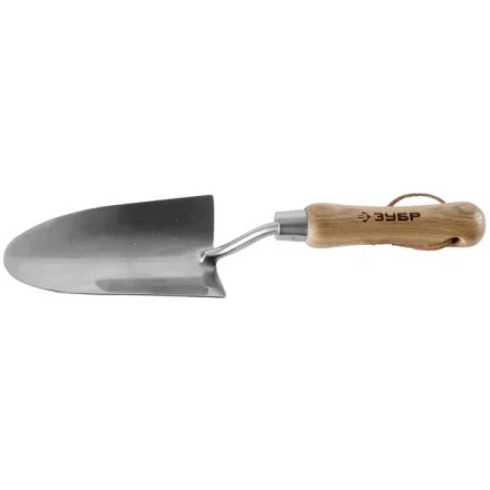 Совок ЗУБР &quot;ЭКСПЕРТ&quot; посадочный широкий из нержавеющей стали, деревянная ручка из ясеня, 150х85х335мм 4-39463_z01 купить в Нягани