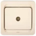 Розетка СВЕТОЗАР &quot;ГАММА&quot; телевизионная одинарная, цвет бежевый SV-54115-B купить в Нягани