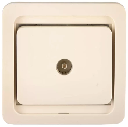 Розетка СВЕТОЗАР &quot;ГАММА&quot; телевизионная одинарная, цвет бежевый SV-54115-B купить в Нягани