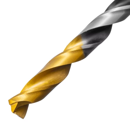 Сверло спиральное по металлу 6 x 93мм, Р6М5, Golden Tip, многогранная заточка Denzel 718278 купить в Нягани