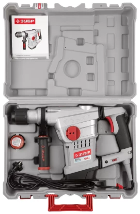 Перфоратор ЗУБР SDS-Max, 10Дж, 1250Вт, кейс ЗПМЭ-1250ЭК купить в Нягани