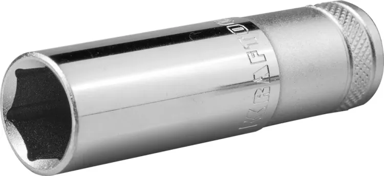 Торцовая головка KRAFTOOL "INDUSTRIE QUALITAT", удлиненная, Cr-V, FLANK, хромосатинированная, 1/2", 16 мм 27807-16_z01 купить в Нягани
